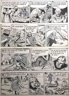 Willy Vandersteen / Frank Sels | Willy Vandersteen / Frank Sels - Originele pagina (p.18) - De Rode Ridder 25 - Het Rijk van Enid (Moord op Whonad!) - (1969) | Catawiki