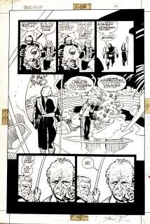 Mike Mignola Carlos Garzon - cosmic odyssey #2 p 45 (darkseid, highfather, jason blood! ) large art - 1988