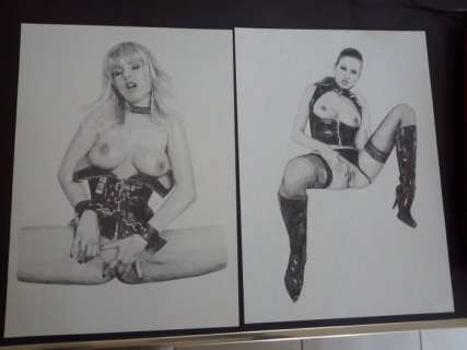 Misioteu | Misioteu - 2x Dessin original érotique - Format (2x): 30 x 40 cm - Page volante | Catawiki