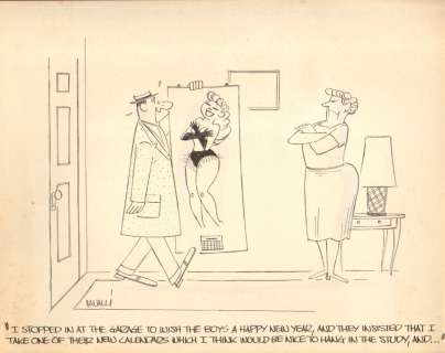 Dick Cavalli - Husband Brings Home Sexy Babe Calendar