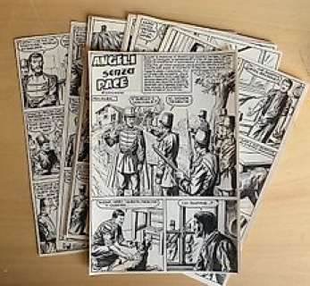 Sergio Tarquinio | Angeli senza pace 4’ Episodio - 16x tavole originali - episodio completo - Sergio Tarquinio - Exemplaire unique | Catawiki