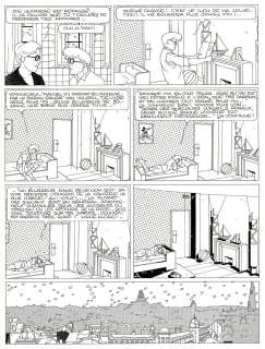 Goffin | Thierry Laudacieux, Le réseau Madou, planche originale à l’encre de chine pour cet album paru en 1982 chez Casterman. | Septimus