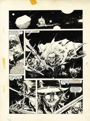 Enrique Breccia | “Robin delle Stelle: capitolo 08 – La Domanda” – tavola 4 | Cart Gallery