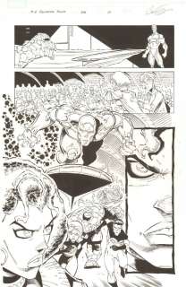 Cory Hamscher - marvel adventures fantastic four #28 p. 21 - silver surfer and f4 - 2007 signed