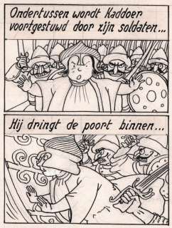 Laudy, Jacques | Hassan et Kaddour - Le voleur de Bagdad / De dief van Bagdad - Planche originale (planche 62) - Avec album de luxe - Cartonné - EO - (1948/2021) | Catawiki