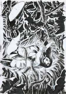 Giovanni Timpano | Vampirella vol 5 #7 - Giovanni Timpano - tavola originale/splash page art "Beach Blanket Bloodfest" - Exemplaire unique - (2020) | Catawiki