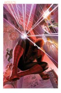 Alex Ross - amazing spider-man 1 cover painting (marvel, 2014) origin variant