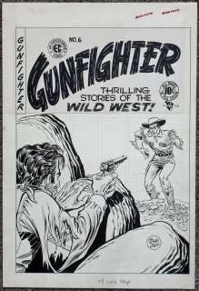Hohnny Craig | Craig - GUNFIGHTER #6, Cover Art, 1957 | Russ Cochran