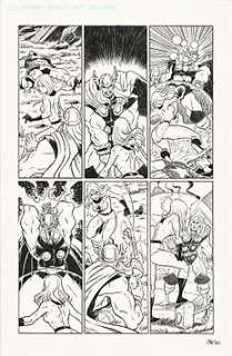 Gianluca Maconi | I Fantastici 4 e Thor - Gianluca Maconi - tavola originale di prova inedita per Marvel - Exemplaire unique - (2012) | Catawiki