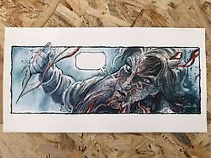 Juapi - Juapi - Original colour drawing - Dorian Gray (Tribute Corominas) - (2014)