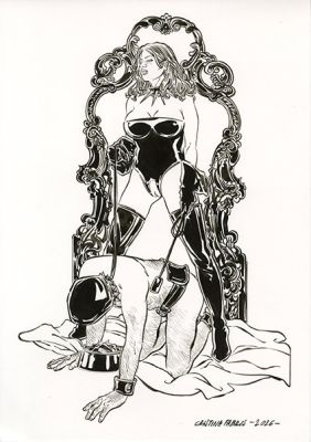Cristina Fabris – “Cane” – Illustrazione utilizzata per la copertina di Kinky Love #2 | Cart Gallery