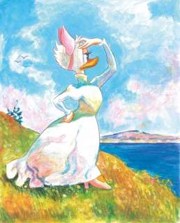 Tony Fernandez, Disney Artist | Daisy inspired by Frank Benson’s 1909 "Sunlight" - Large Painting - Tony Fernandez - Acrylic Art - 70 x 50 cm | Catawiki