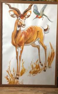 Frank Pé | Frank Pé - Zoo - Grand peinture en couleur originale - Zoo | Catawiki