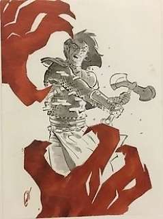 Pierre Alary | Alary, Pierre - Dessin original Conan le cimmérien T1 - La reine de la Côte noir - (2018) | Catawiki