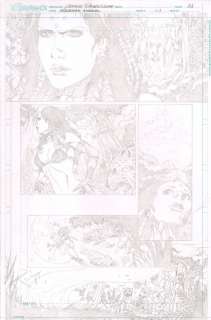 Geraldo Borges - Aquaman annual #1 pg 14 - sexy jungle babe / pencil art - 11 x 17