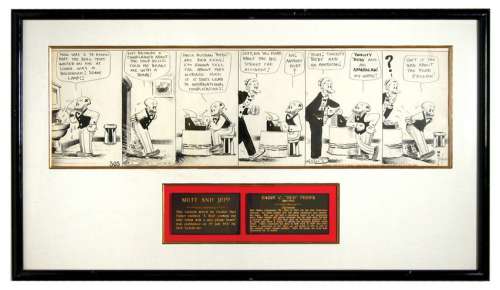 "MUTT AND JEFF" ORIGINAL DAILY STRIP ART. | Hake’s