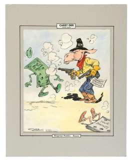 JOHN F. KENNEDY POLITICAL CARTOON ORIGINAL ART LOT. | Hake’s