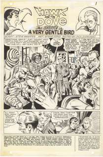 Steve Ditko - Hawk and Dove #1 p1 (Splash)