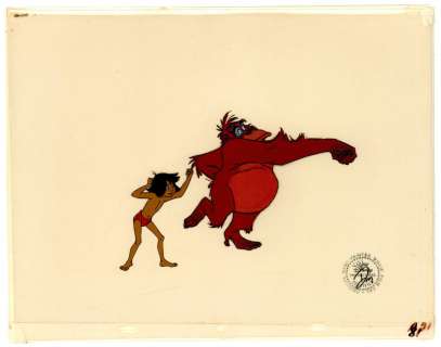 Walt Disney Productions | Walt Disney Productions - JUNGLE BOOK, Movie Animation Cel NO RESERVE! | Russ Cochran