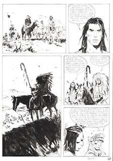 Stefano Biglia - Magico Vento n. 77 - 4x S.Biglia - Tavola Originale "Pioggia-in-faccia" - Page volante - Exemplaire unique - (2003)