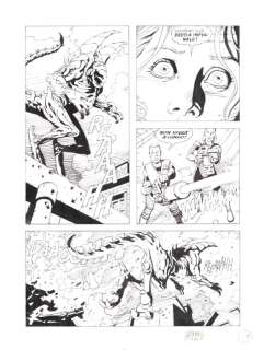 Germano Bonazzi | Nathan Never Gigante n. 6 - 4x G.Bonazzi - Tavola Originale "La grande minaccia" - Page volante - Exemplaire unique - (2001) | Catawiki