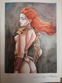 Giuseppe Candita | G. Candita - Aloy - omaggio a Horizon zero dawn - Page volante - Exemplaire unique (2021) | Catawiki