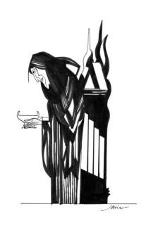 Javier Olivares | Ilustración inédita Oráculo | The Comic Art Agency