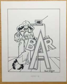 Kuijpers, Henk | Franka - Originele tekening binnenvignet: Bar | Catawiki