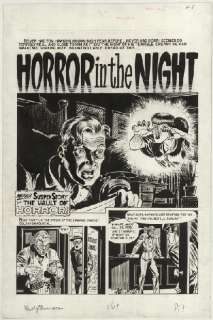 115: Kurtzman Horror in the Night original comic art | Russ Cochran