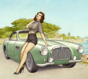 Paturaud, Laurent | Paturaud, Laurent - Dessin original publié - "Talbot Lago America" | Catawiki