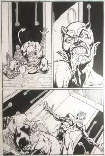 Tim Vigil | Demonica Vs. Akuma-She - Original page by Tim Vigil (script by Glen Danzig) - Size: 29 x 43 cm. - (2001) | Catawiki