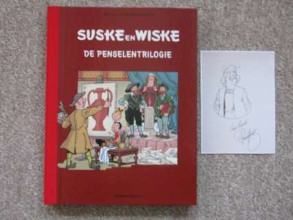 Willy Vandersteen / Paul Geerts | Suske en Wiske - De Penselentrilogie - Grootformaat album met fraaie pentekening van Paul Geerts - Cartonné - EO - (2006) | Catawiki