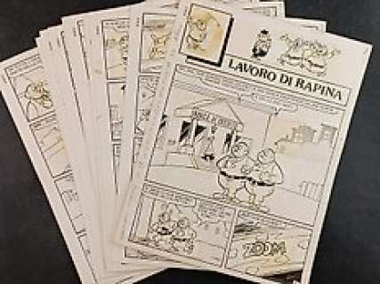 Tiberio Colantuoni - Soldino Story n. 17 - 12x Tavole "Nonna Abelarda: Lavoro di Rapina" - Storia Completa - Page volante - Exemplaire unique - (1979)