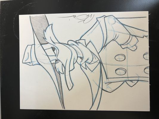 Peter Smith - DARKWING DUCK ORIGINAL PENCILS SKETCH
