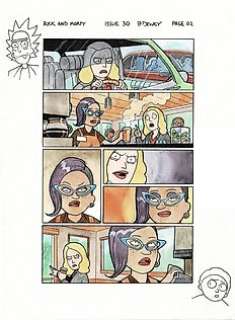 Benjamin Dewey - Rick and Morty #30 - Original page by Benjamin Dewey - Size: 28 x 38 cm. - (2017)