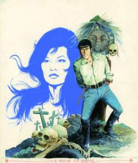 Vance William - Bob Morane - Les sept croix de plomb Gouache pour la couverture