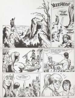 Edouard Aidans (1930-) Original page Toenga | Zwiggelaar Auctions