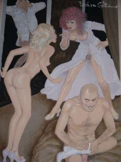 Erich Von Gã¶Tha | Erich von GÃ¶tha - Dessin érotique original en couleur (publié) - Journal de Sartine - (2007) | Catawiki
