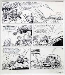 Franquin - Spirou et Fantasio, planche n°30 Ã  l‘encre de Ch…