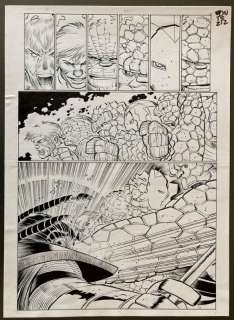 Rafa Fonteriz - Tintas Originales Marvel Rafa Fonteriz y John Romita Jr, 4 Fantásticos