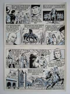 Biddeloo, Karel - | Biddeloo, Karel - Originele pagina (p.34) - De Rode Ridder 70 - De riviergod (eindplaat) - (1975) | Catawiki