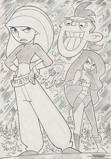 Julian Jordan - Julian Jordan - Disney‘s Kim Possible - Kim, Shego, Rufus and Dr. Drakken - Size: 30 x 21 cm. A4