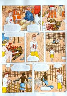 Attilio Micheluzzi | Attilio Micheluzzi - tavola originale "Nel segno dell’Africa" - Page volante - Exemplaire unique | Catawiki