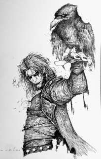 Jim Muniz - the crow bust example page commission