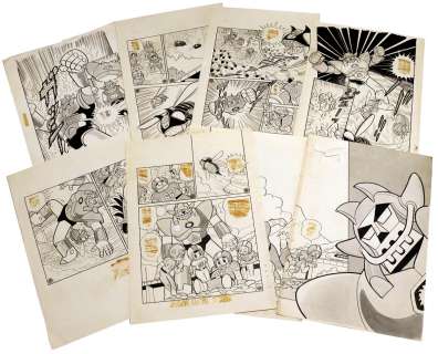 Fumio Hisamatsu Hand-drawn Manuscript 8 pieces " Dai Apolon "