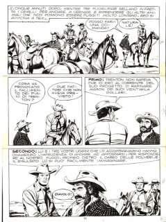 Guglielmo Letteri | Tex n. 134 - Guglielmo Letteri 2x Tavole Originali "Condor Pass" - Page volante - Exemplaire unique - (1971) | Catawiki