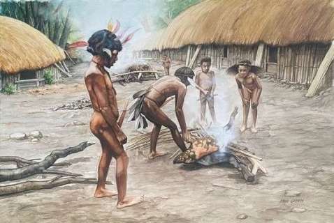 Paul Geerts | Suske en Wiske - Origineel schilderij door Paul Geerts - "De mompelende mummie / De Vogels der Goden" - (1998) | Catawiki