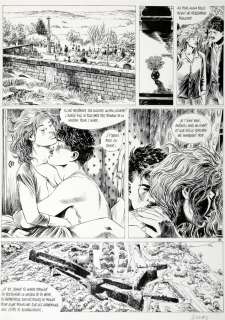 Servais - Tendre Violette, planche n°98 Ã  l‘encre de C…