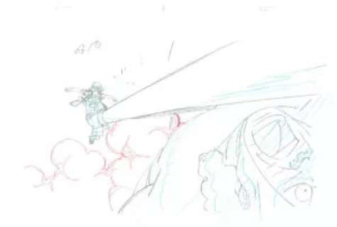 ODA Eiichiro - ONE PIECE - One Piece – Monkey D Luffy – Genga – A4