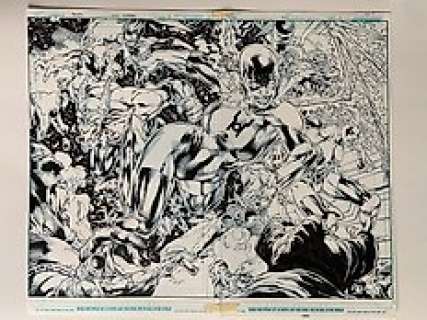 Ed Benes | Green Lantern - Double Splash de 2 planches originales de Green Lantern d’Ed Benes | Catawiki